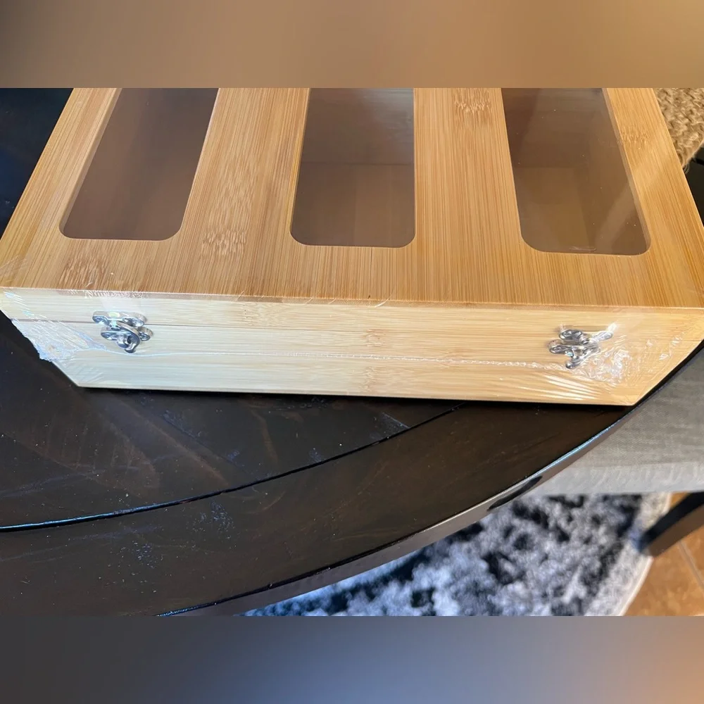Bamboo ziplock storage organizer - Picture 4 of 10